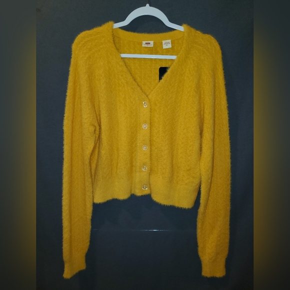 Super Soft Levi's Billie Jean Cardigan (M) - Picture 6 of 12